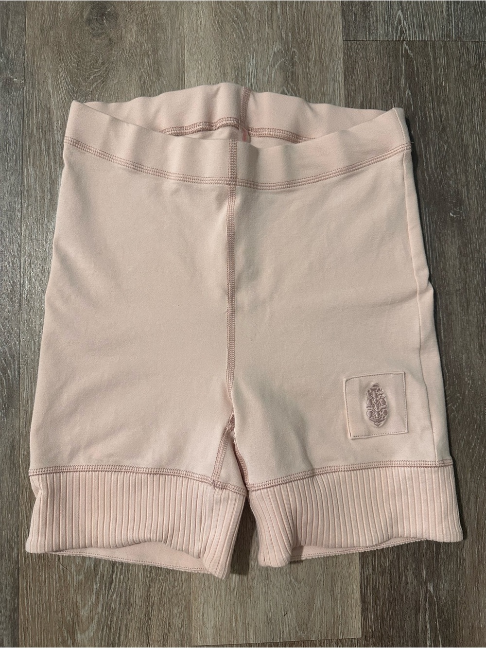 Free People Blush Rib-Hem Bike Shorts